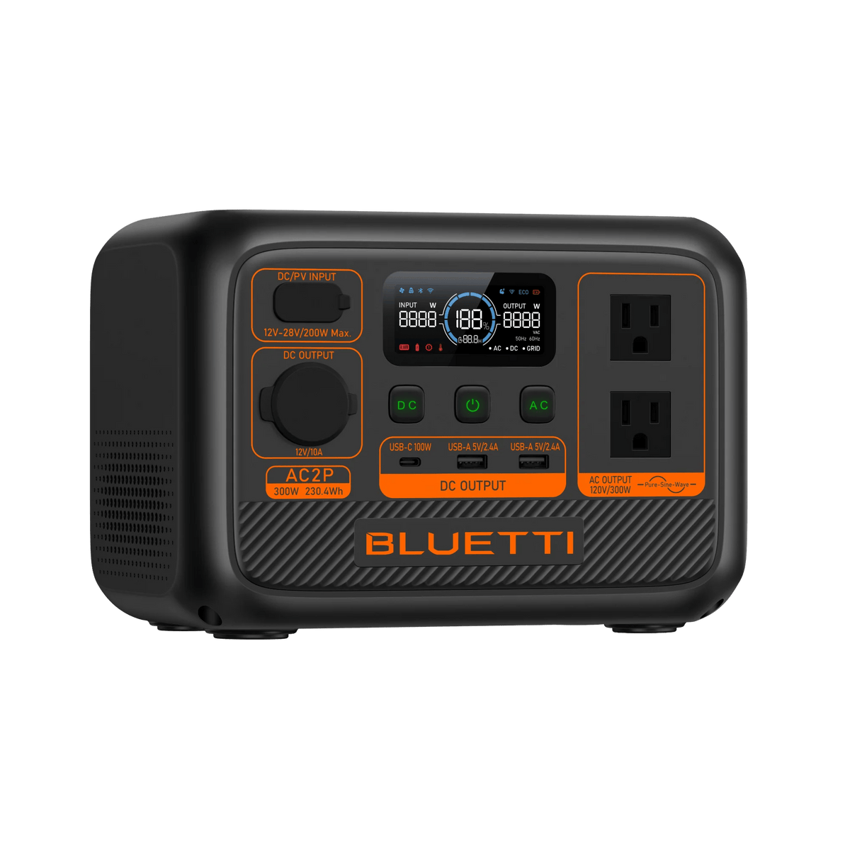 Bluetti Power Station Bluetti AC2P Portable Power Station | 300W 230.4Wh