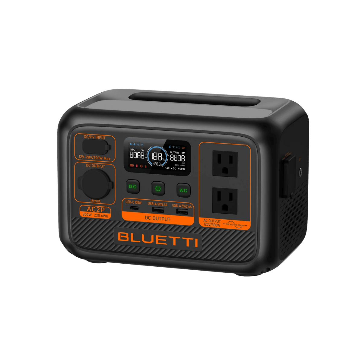 Bluetti Power Station Bluetti AC2P Portable Power Station | 300W 230.4Wh