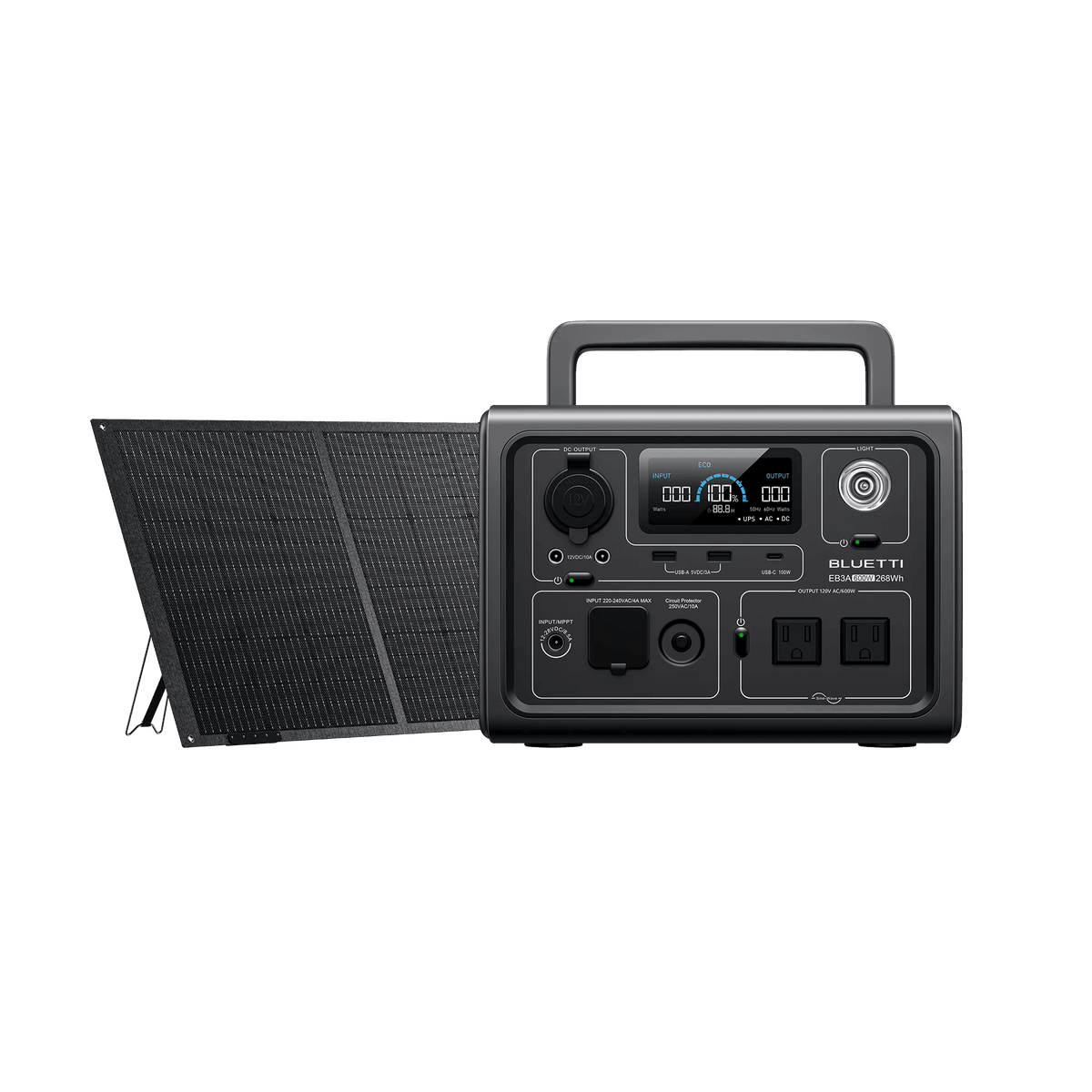 Bluetti Power Station Bluetti EB3A Portable Power Station | 600W 268Wh