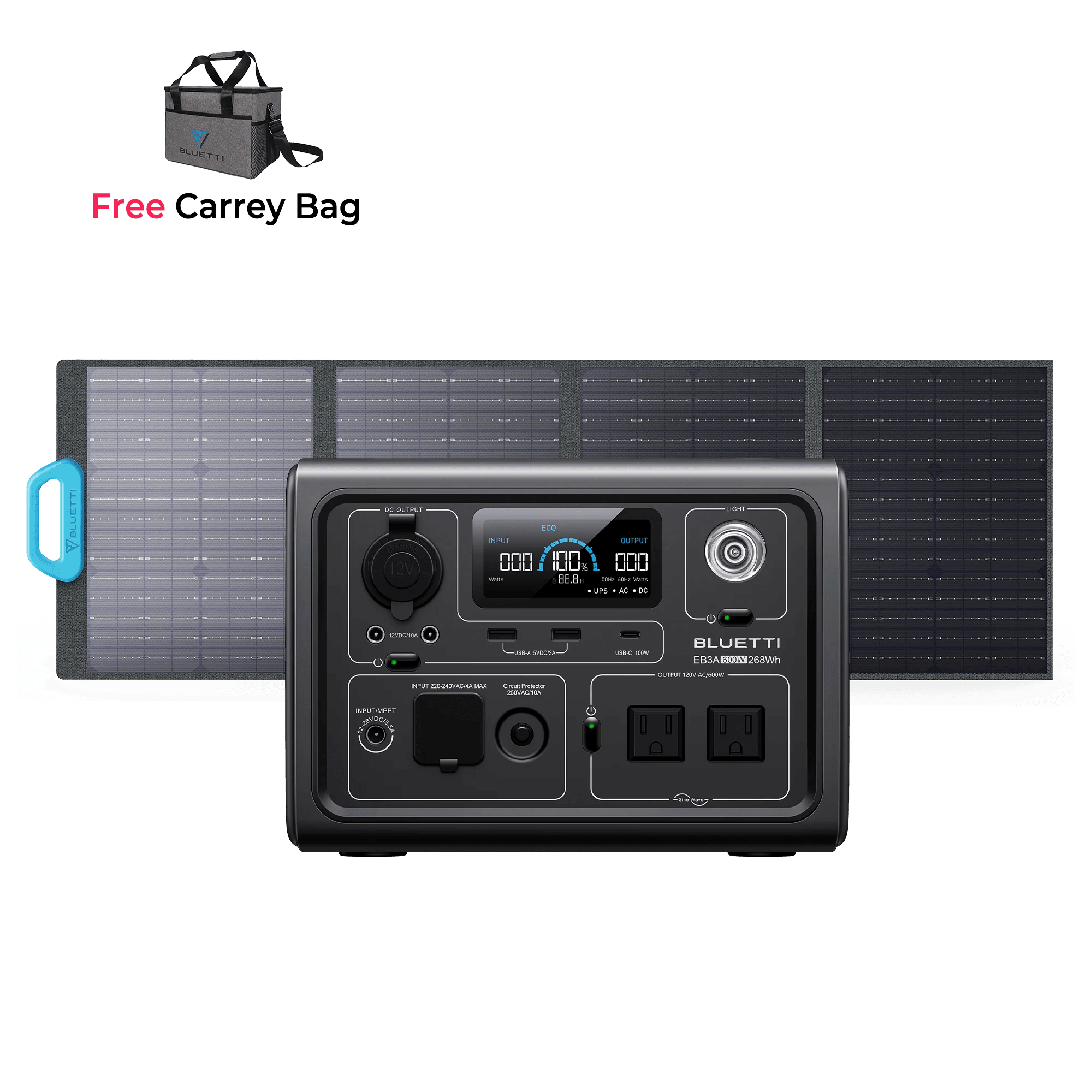 Bluetti EB3A Portable Power Station | 600W 268Wh | Ben's Deals Bluetti EB3A Portable Power Station | 600W 268Wh | Ben's Deals