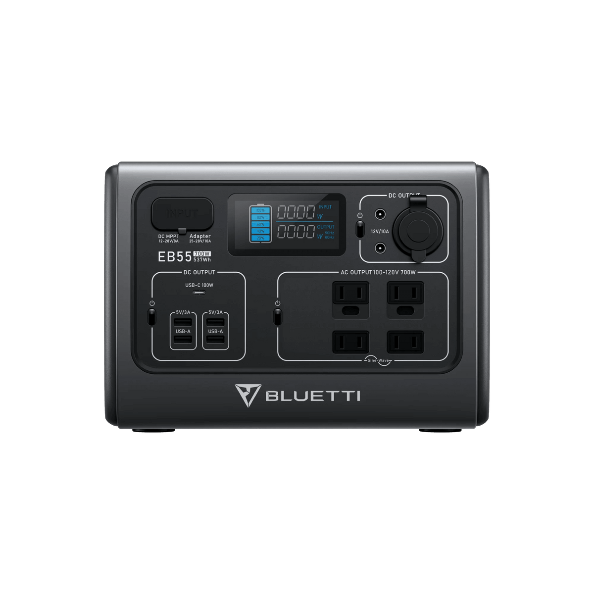 Bluetti Solar Panels Bluetti EB55 Portable Power Station | 700W 537Wh