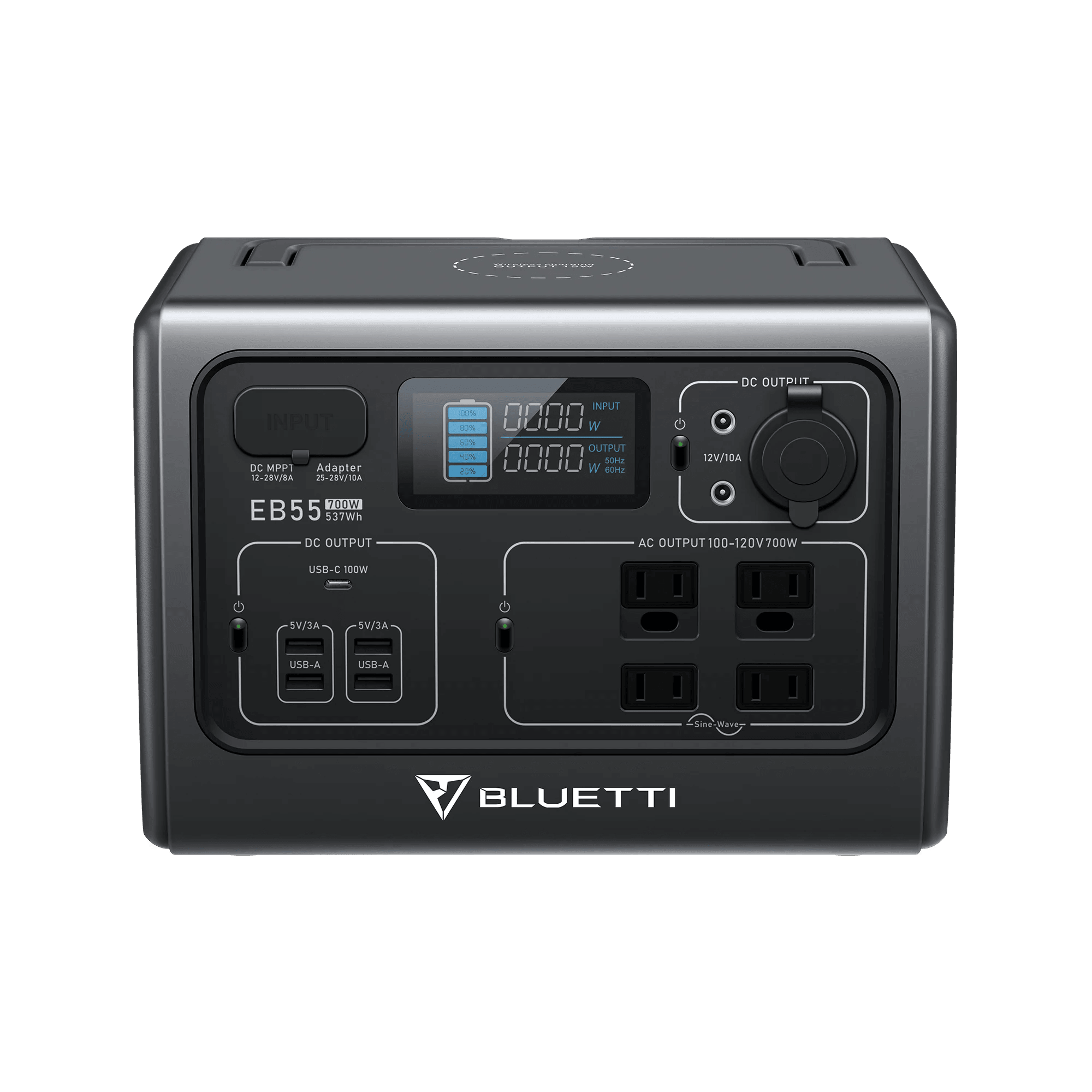 Bluetti Solar Panels Bluetti EB55 Portable Power Station | 700W 537Wh