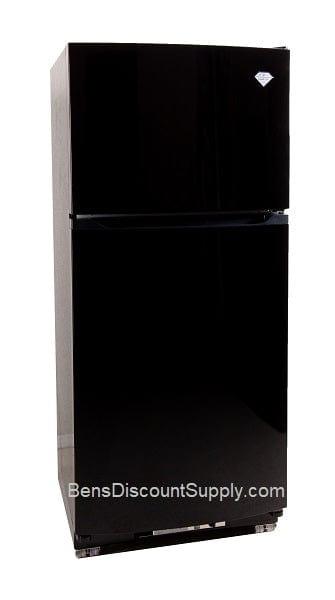 Crystal Cold Propane Refrigerator Crystal Cold CC15RFB Propane Refrigerator-Freezer in Black 15 cu.ft.