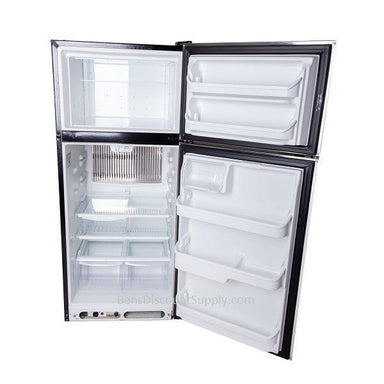 Crystal Cold Propane Refrigerator Crystal Cold CC18RFS Propane Refrigerator-Freezer in Stainless Steel 18 cu.ft.