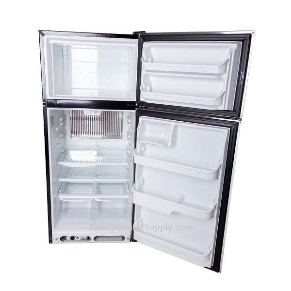 Crystal Cold Propane Refrigerator Crystal Cold CC18RFS Propane Refrigerator-Freezer in Stainless Steel 18 cu.ft.