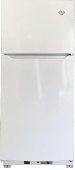 Crystal Cold Propane Refrigerator Crystal Cold CC21RF Propane Refrigerator-Freezer in White 21 cu.ft. (New Version)