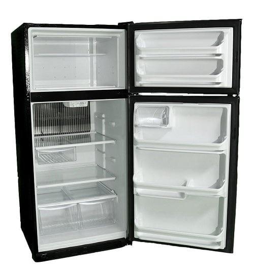 Crystal Cold Natural Gas Refrigerator Crystal Cold CC21RFBNG Natural Gas Refrigerator-Freezer in Black 21 cu.ft.