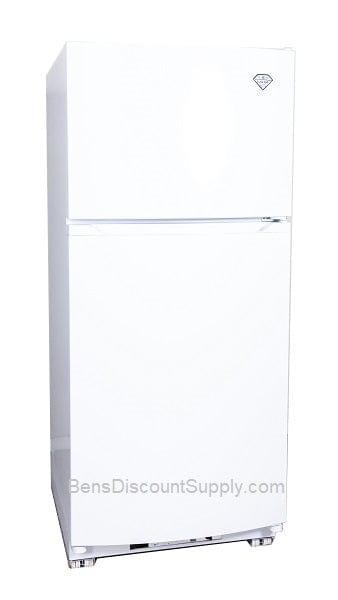 Crystal Cold Propane Refrigerator New Scratch & Dent Crystal Cold CC15RF Propane Refrigerator-Freezer in White 15 cu.ft.