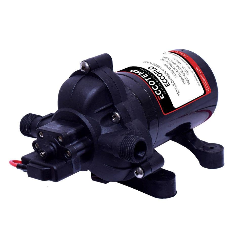 Eccotemp Heaters Eccotemp EccoFlo Triplex Diaphragm 12V Water Pump and Strainer