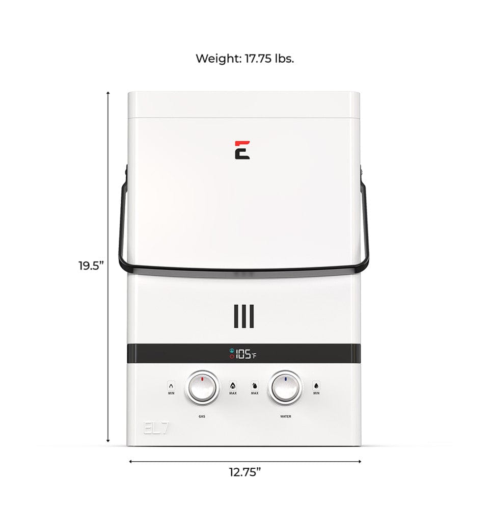 Eccotemp Heaters Eccotemp EL7 Luxé Portable Outdoor Tankless Water Heater