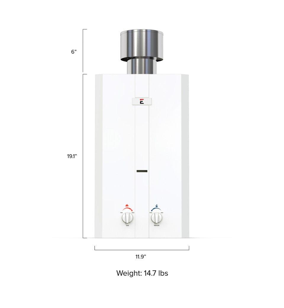 Eccotemp Heaters Eccotemp L10 3.0 GPM Portable Outdoor Tankless Water Heater w/ EccoFlo Diaphragm 12V Pump, Strainer & Shower Set
