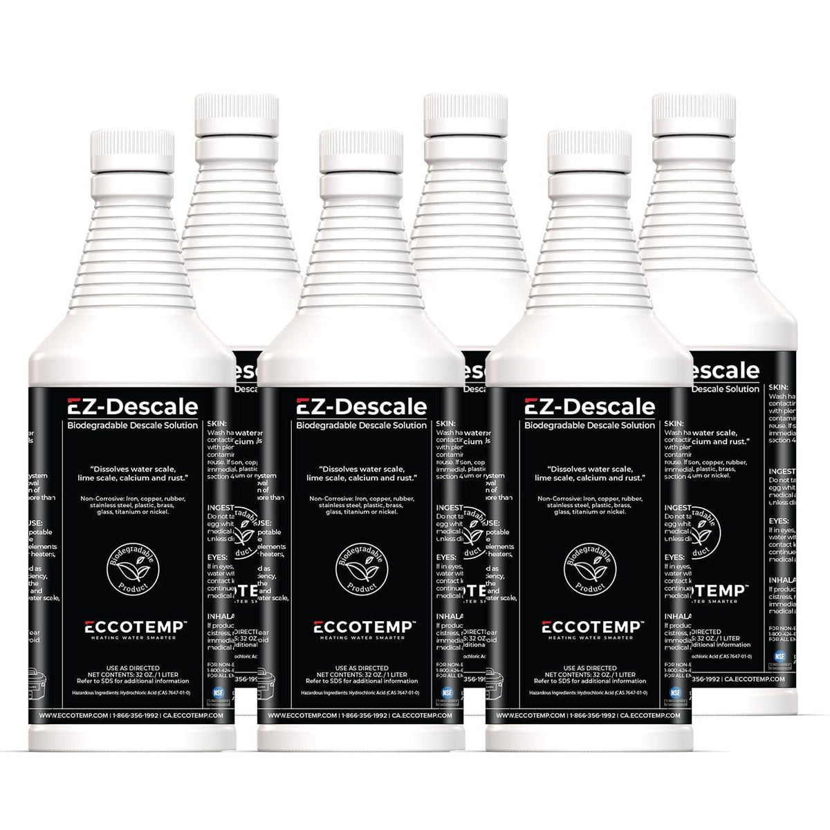 Eccotemp Heaters Eccotemp System Descaler Solution - 32 oz. (6 Pack)