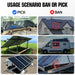 Eco-Worthy Mounting brackets Adjustable Solar Panel Mounting Brackets for 1–4 Pieces of 200W–400W Panels