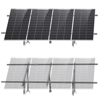 Eco-Worthy Mounting brackets Adjustable Solar Panel Mounting Brackets for 1–4 Pieces of 200W–400W Panels