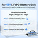 Eco-Worthy Chargers DC House 48V 18A AC-to-DC LiFePO4 Portable Battery Charger  In Store Offer Only