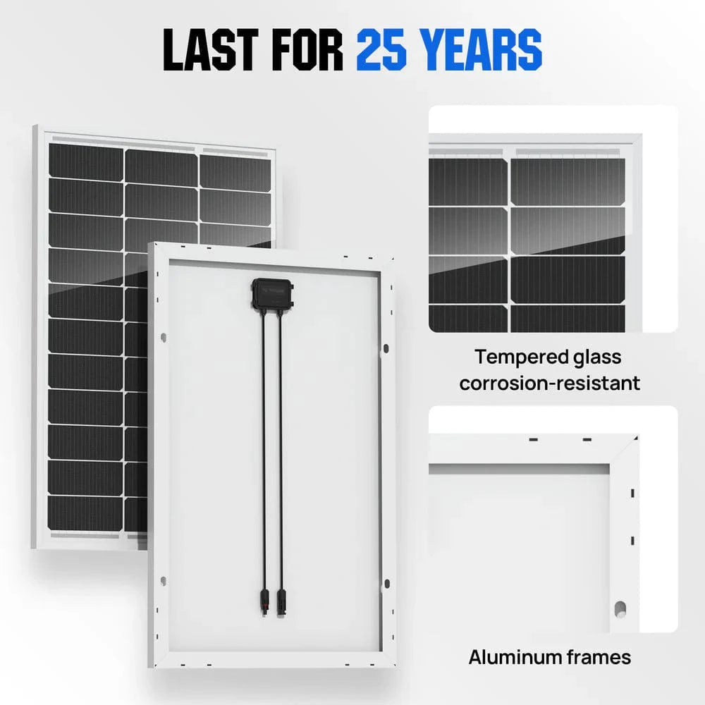 Eco-Worthy Solar Panels Eco-Worthy 100W 12V Monocrystalline Solar Panel
