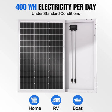 Eco-Worthy Solar Panels Eco-Worthy 100W 12V Monocrystalline Solar Panel