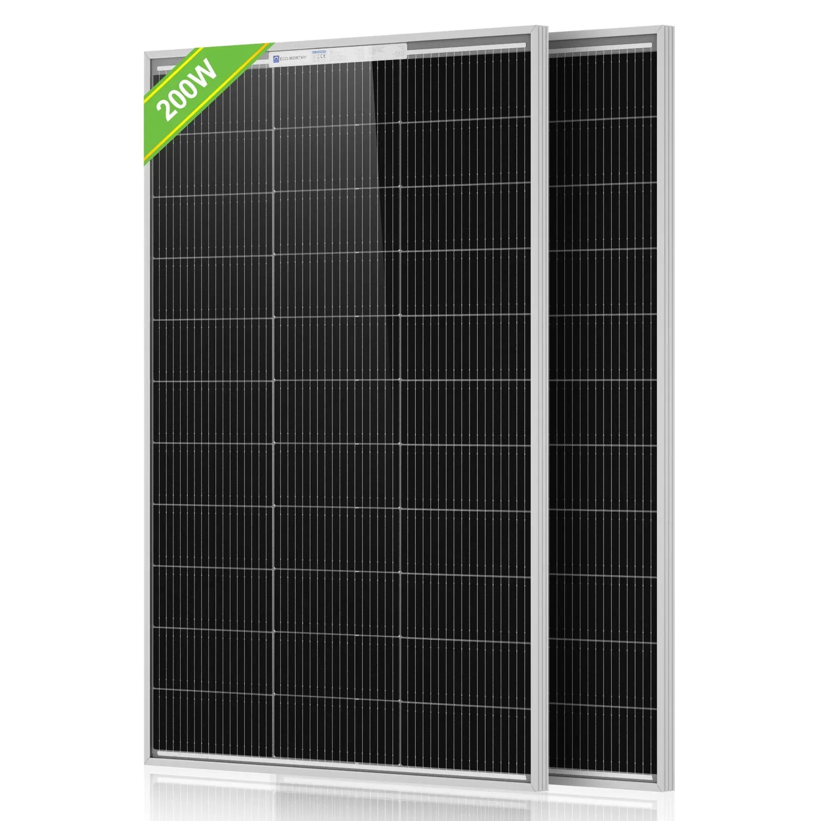 Eco-Worthy Solar Panels 2 Eco-Worthy 100W 18V Monocrystalline Solar Panel