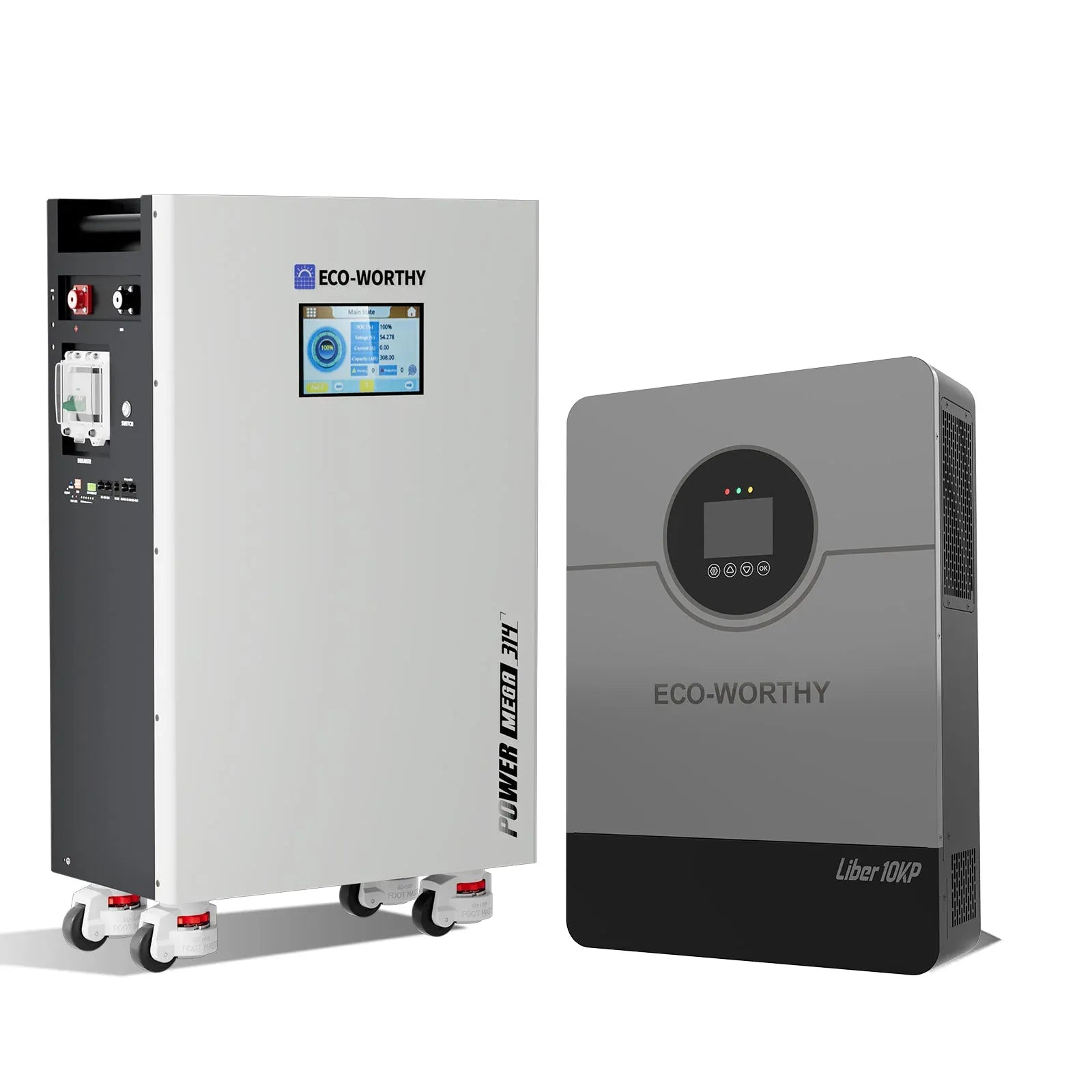 Eco-Worthy ECO-WORTHY 10kW Home Backup Solar Power Bundle | 1 Pack PowerMega 314 51.2V 314Ah Battery and 48V 10000w Off Grid Inverter