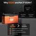 Eco-Worthy Solar Batteries Eco-Worthy 12V 300AH Lifepo4 Lithium Battery Bluetooth with SOC LEDs and Low Temp Protection