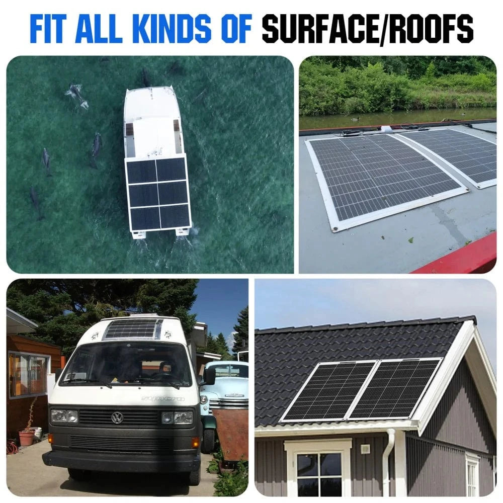 Eco-Worthy Solar Panels Eco-Worthy 130W 12V Flexible Panel Module