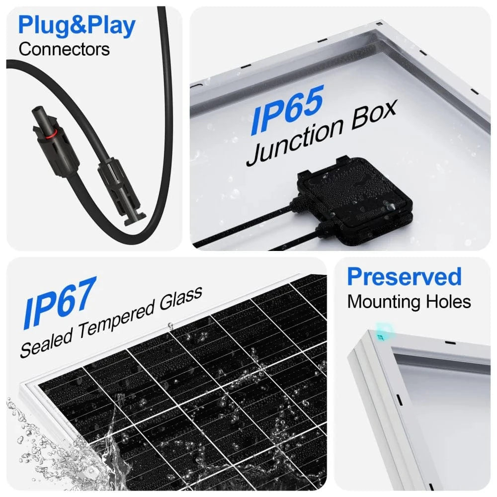 Eco-Worthy Solar Panels Eco-Worthy 195W 12V Monocrystalline Solar Panel