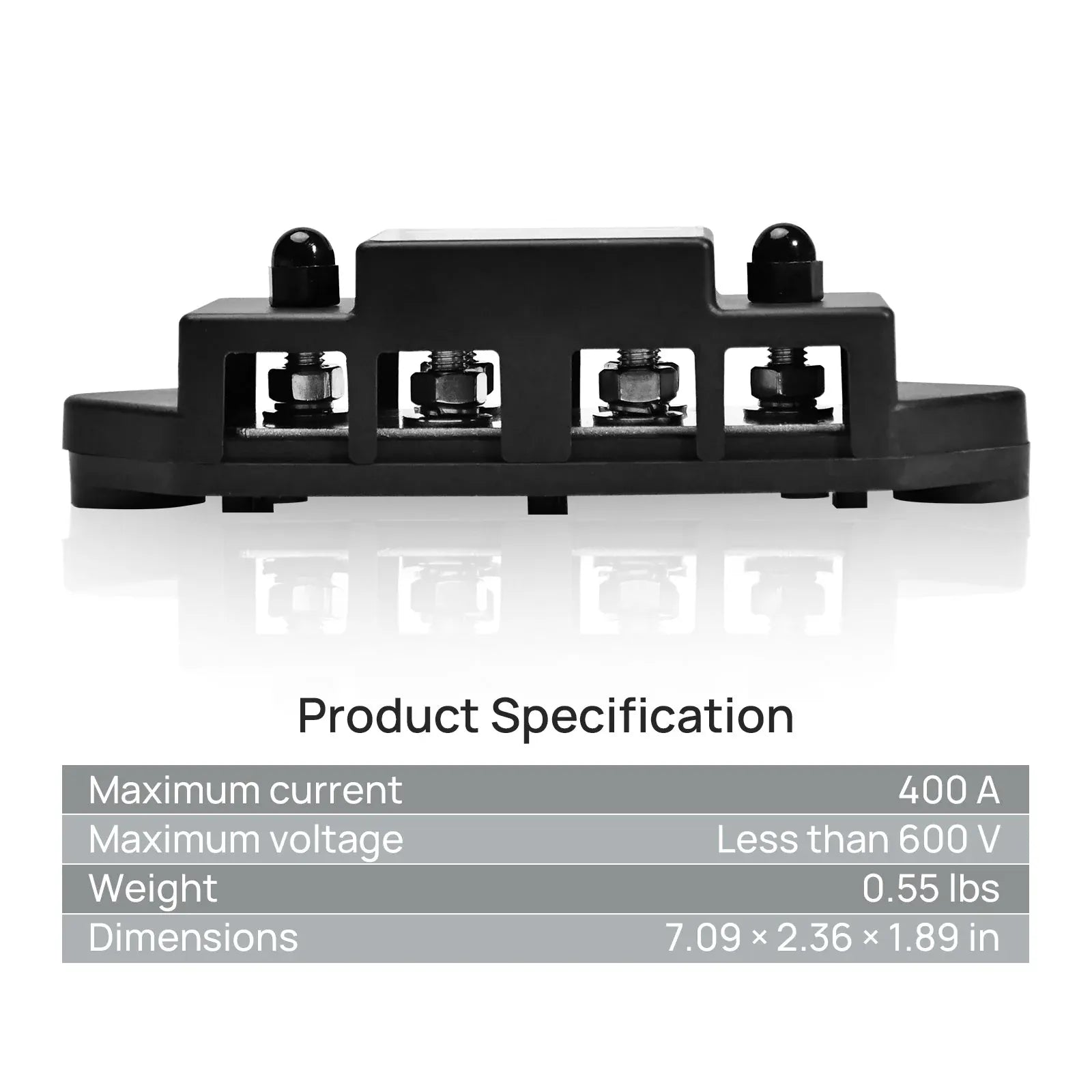 Eco-Worthy Chargers Eco-Worthy 400A Busbar with 6×M8 Studs - In Store Offer Only