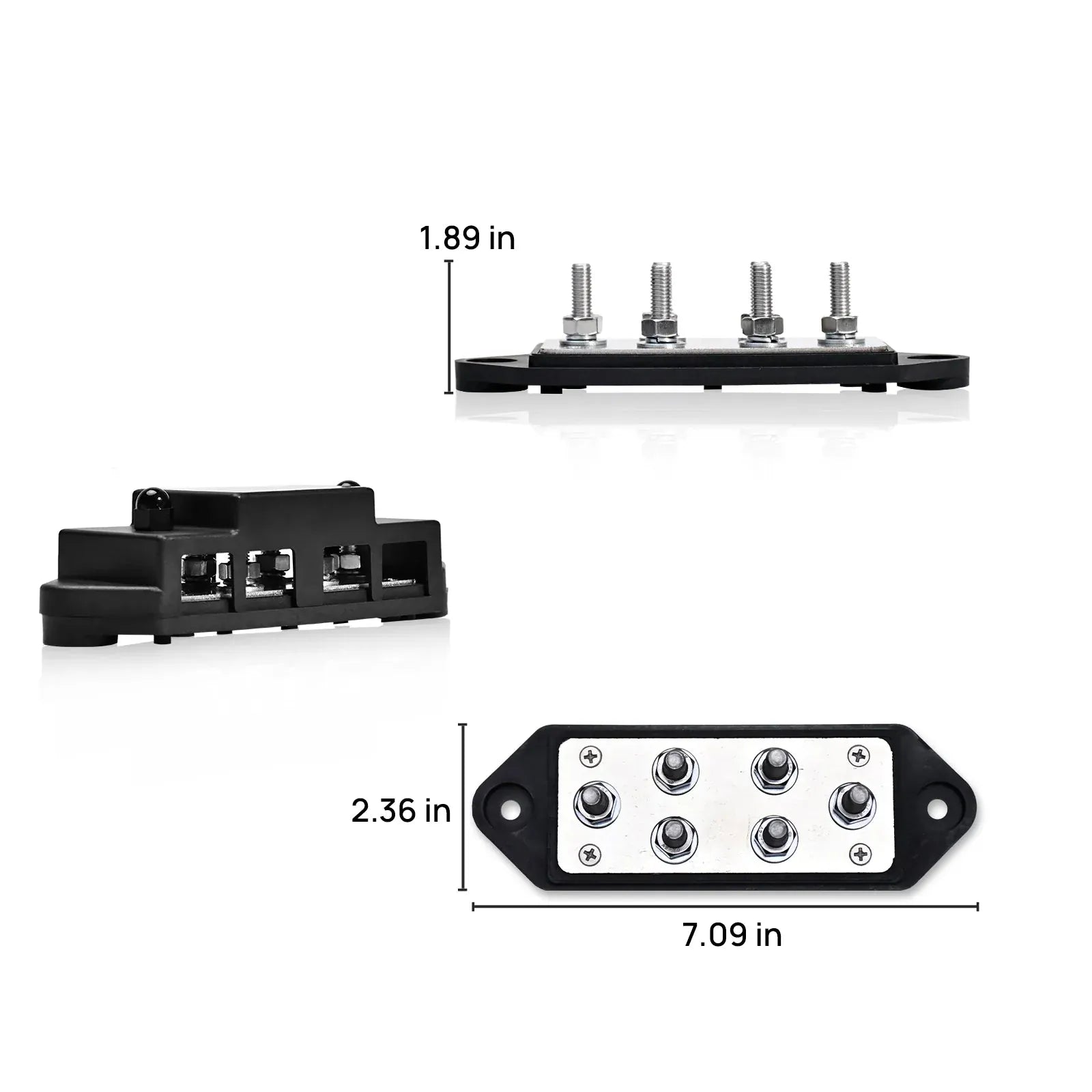 Eco-Worthy Chargers Eco-Worthy 400A Busbar with 6×M8 Studs - In Store Offer Only