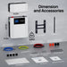 Eco-Worthy Solar Batteries Eco-Worthy 48V 100AH Wall-Mount Lithium Battery LiFePO4
