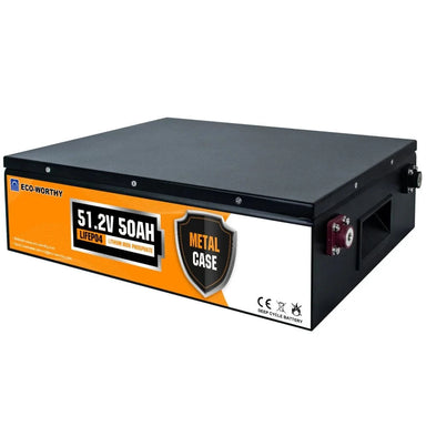 Eco-Worthy Solar Batteries Eco-Worthy 48V 50Ah Stackable LiFePO4 Battery
