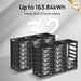 Eco-Worthy Solar Batteries Eco-Worthy 48V(51.2V) 100Ah Server Rack Battery,5.12kWh Lithium Battery,3U Size,With Bluetooth & Wifi( Version 3)