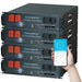 Eco-Worthy Solar Batteries 4 Packs ECO-WORTHY 48V(51.2V) 50Ah Server Rack Battery,2.56kWh Lithium Battery,3U Size,With Bluetooth & Wifi