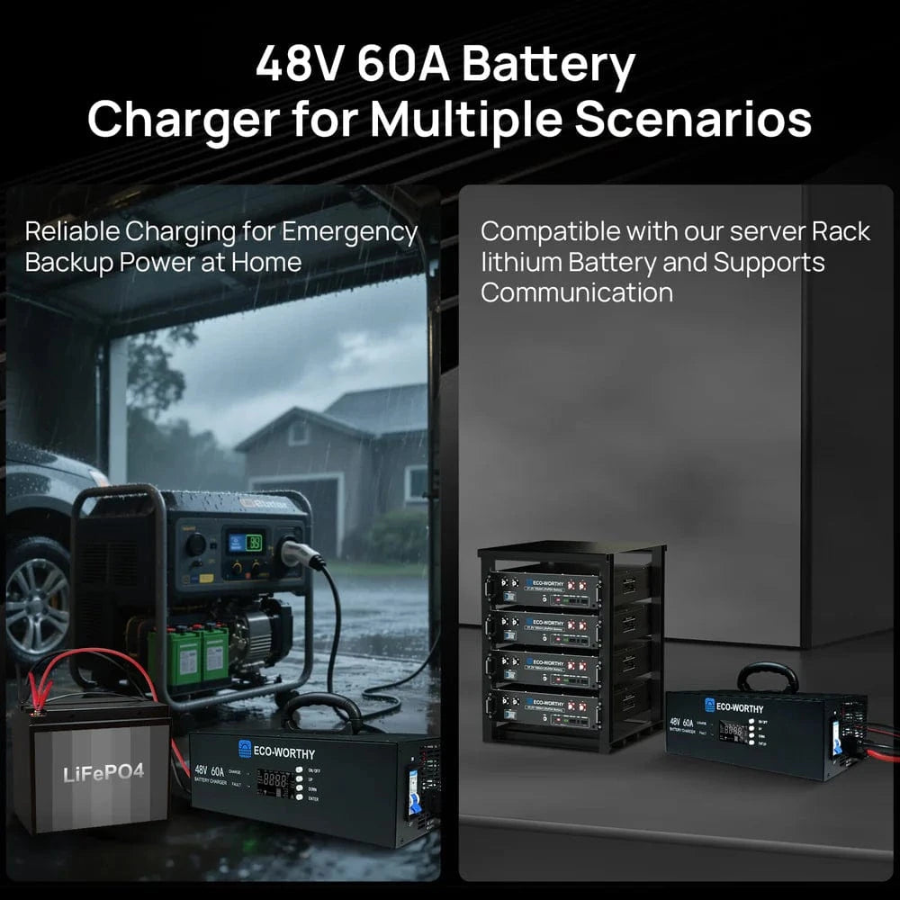 Eco-Worthy Chargers Eco-Worthy 48V 60A Battery Charger