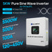 Eco-Worthy Solar Charge Controllers and Inverters Eco-Worthy 5000W Solar Off-grid AIO Inverter | 48Vdc to 120Vac