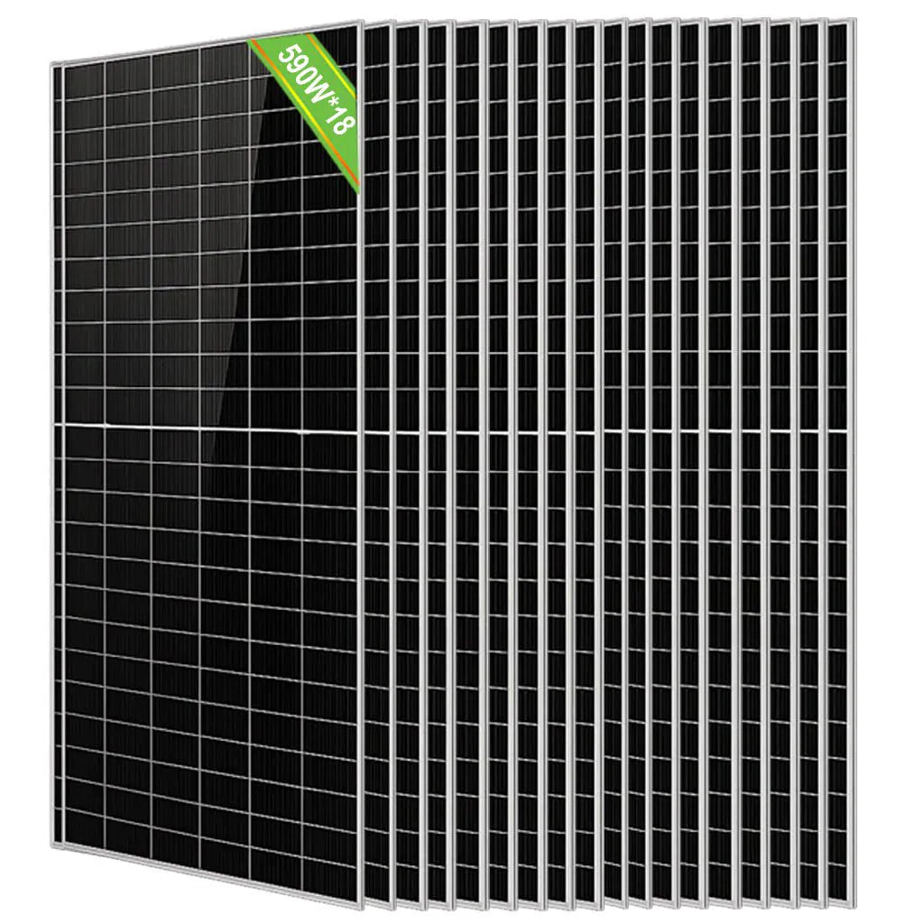Eco-Worthy Solar Panel 18-Pack ECO-WORTHY 590W Bifacial N-Type Solar Panels