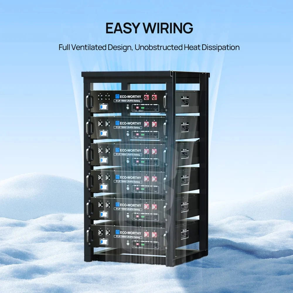 Eco-Worthy Eco-Worthy 6-Layer 19 Inch Rack for 3U Server Rack Battery