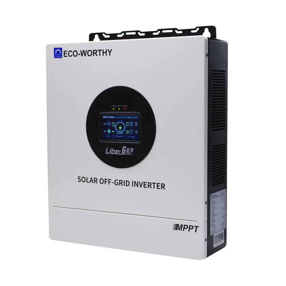 Eco-Worthy Solar Charge Controllers and Inverters Eco-Worthy 6KW 48V Solar Off-grid Split-phase AIO Inverter