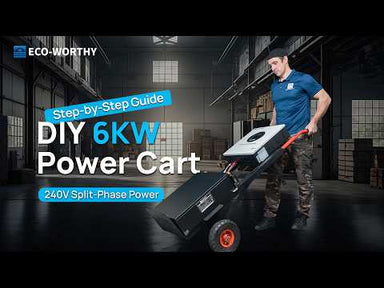 Eco-Worthy Solar Charge Controllers and Inverters Eco-Worthy 6KW 48V Solar Off-grid Split-phase AIO Inverter