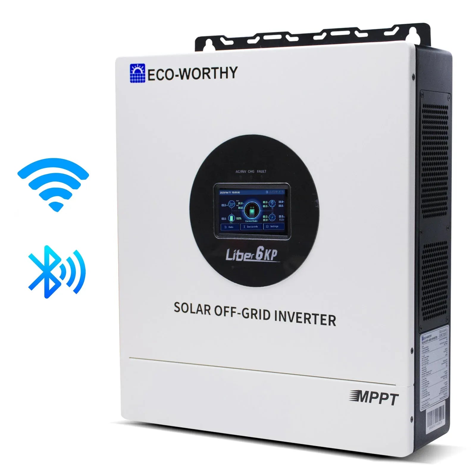 Eco-Worthy Solar Charge Controllers and Inverters Eco-Worthy 6KW 48V Solar Off-grid Split-phase AIO Inverter