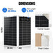 Eco-Worthy Solar Panels Eco-Worthy Bifacial 195W 12V Monocrystalline Solar Panel