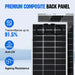 Eco-Worthy Solar Panels Eco-Worthy Bifacial 195W 12V Monocrystalline Solar Panel