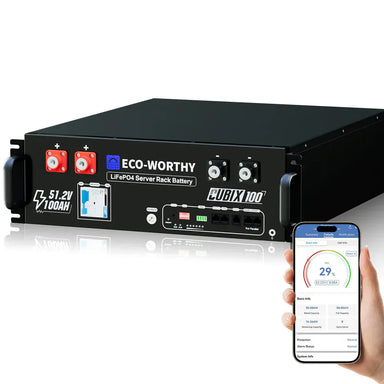 Eco-Worthy Solar Batteries Eco-Worthy Cubix 100 | 48V 100Ah Server Rack Battery