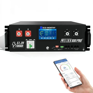 Eco-Worthy Solar Batteries Eco-Worthy Cubix 100 Pro | 48V 100Ah Server Rack Battery