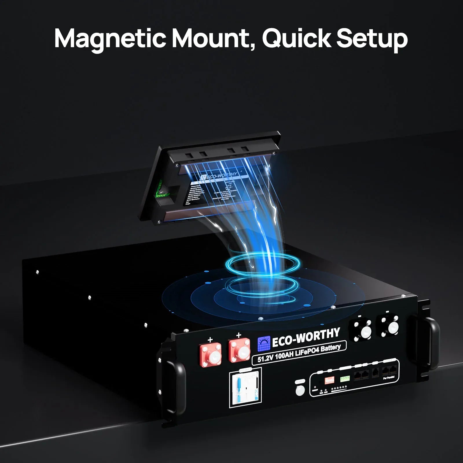 Eco-Worthy Chargers Eco-Worthy ESM100 Battery Monitor for Cubix Series and Wall-Mount Batteries