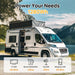 Eco-Worthy Solar Batteries Eco-Worthy LiFePO4 12V 100Ah Lithium Iron Phosphate Battery With Bluetooth And Low-temperature Protection