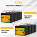 Eco-Worthy Solar Batteries Eco-Worthy LiFePO4 12V 100Ah Lithium Iron Phosphate Battery With Low Temperature Protection