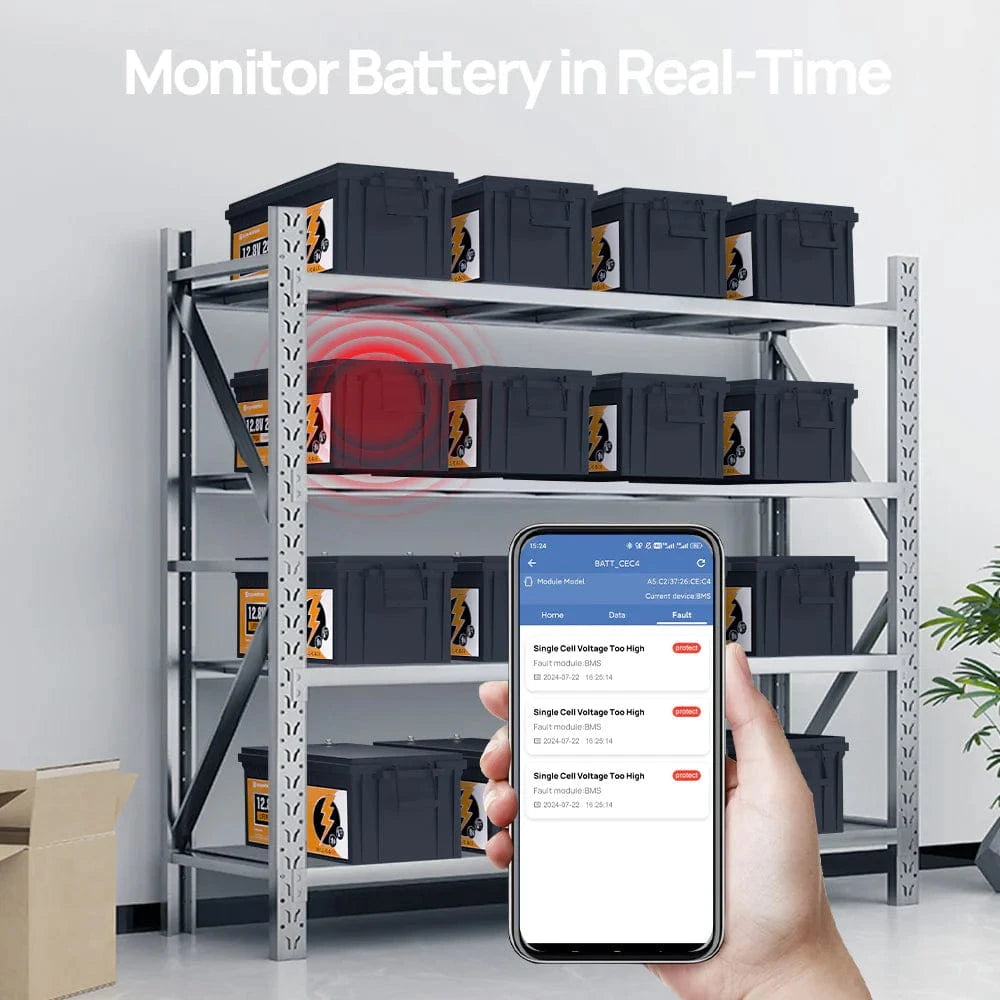 Eco-Worthy Solar Batteries Eco-Worthy LiFePO4 12V 280Ah Lithium Iron Phosphate Battery With Bluetooth