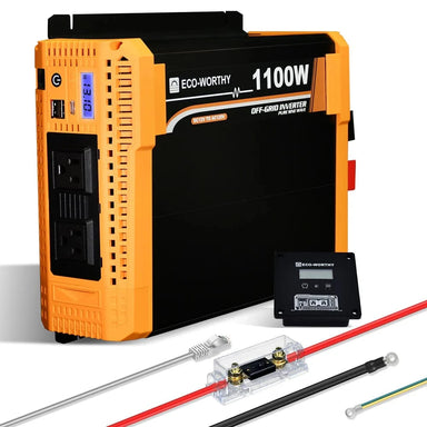 Eco-Worthy Mounting brackets Eco-Worthy Off-Grid Solar Kit | 1100W Inverter 12.8V 280Ah LiFePO4 Battery