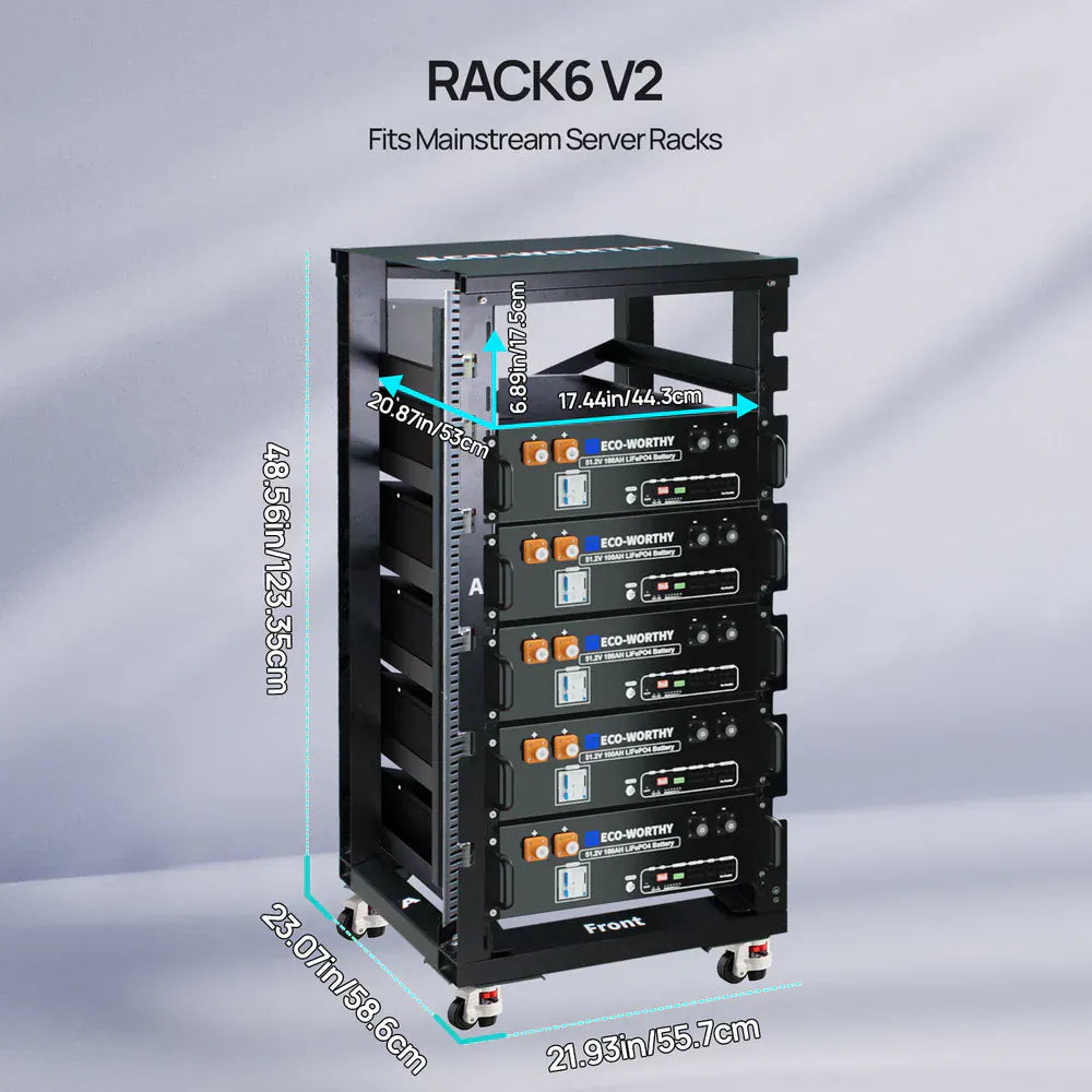 Eco-Worthy Eco-Worthy Rack6 V2 | For Server Rack Battery All Versions