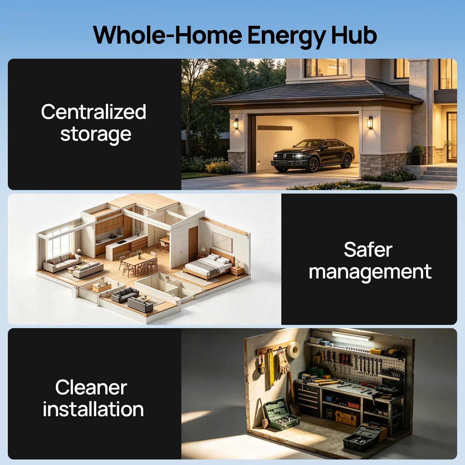 Eco-Worthy Eco-worthy Rack6 V3 Enclosed Energy Storage Rack with 600A Busbar